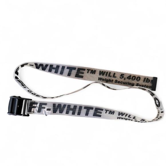 Off-White™ Clear Industrial Belt – Made in Italy, Transparent PVC, Black  (47”) - Picture 8 of 8